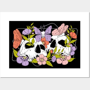 Skulls, flowers and tooth fairies Posters and Art